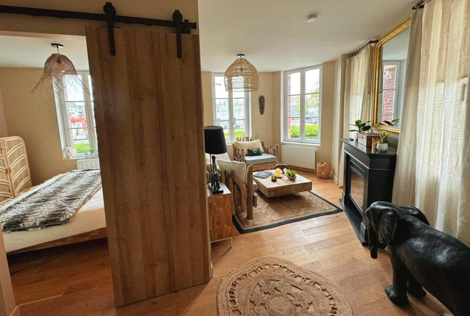 Duplex Safari Jusqu'A 4 Personnes, Spa, Cinema Et Lit Sous Les Arbres, Day Use, 10 Min Centre Amiens Luaran gambar